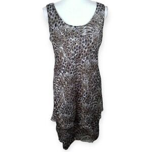 VINTAGE PATRA ANIMAL-PRINT BLACK, GRAY, & GOLD SZ.12P EUC.